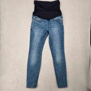 Gap 10r Resolution True Skinny Maternity Jeans Women Medium Wash Blue Denim